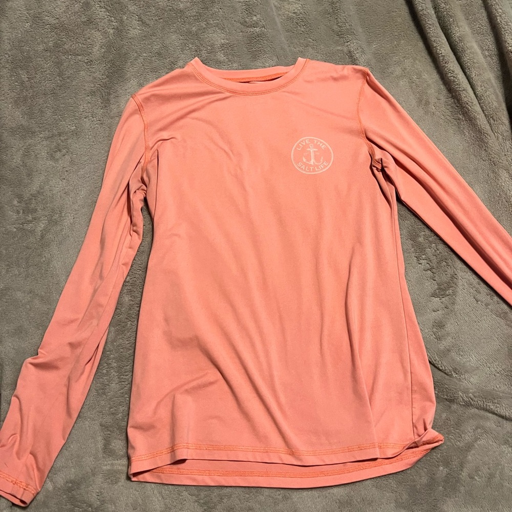 Pink salt life shirt